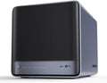 MINISFORUM N5 Air 5-Bay Desktop NAS Barebone with up to 174 GB storage, AMD Ryzen 7 255 (8C/16T) CPU, Dual DDR5 RAM (up to 96 GB), 1x 10GbE, 1x 5GbE, 2x USB4 (8K), HDMI 8K, OCuLink, 3x M.2 slots(N5A-H255(16+0+64))