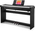 Donner Digitaal Piano Toetsenbord 88 Sleutels Gewogen Semi met Piano Stand, Beginner Elektrische Piano Volledige Grootte met Triple Pedaal, DEP-10S