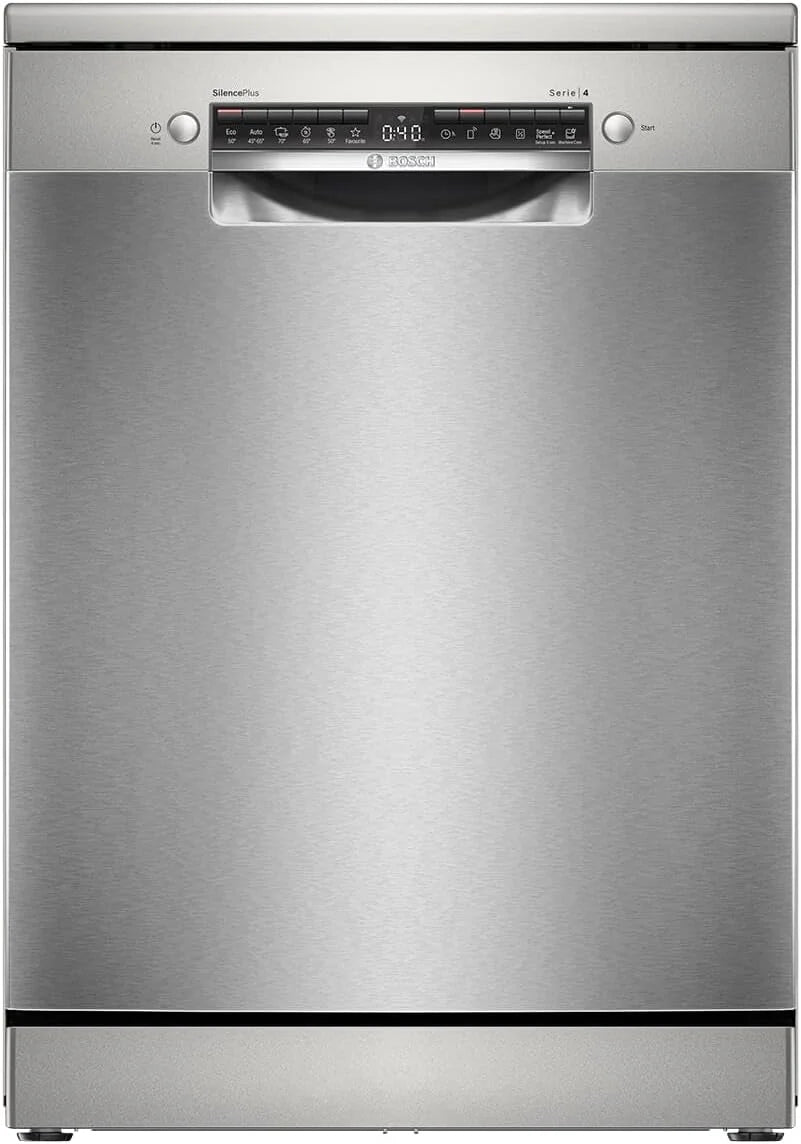BOSCH - Vaatwasser, 60 cm, serie 4, vrije installatie, Home Connect, roestvrij staal, SMS4EMI06E.