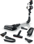 Bosch Accustofzuiger Unlimited 7 BSS711W, snoerloze handstofzuiger, zakloos, wisselaccu, knikbuis, hygiënefilter, 10 jaar motorgarantie, XXL-zuigmond, ledverlichting, turbostand, wit