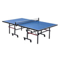 VEVOR Tafeltennistafel voor professioneel tafeltennisspel, draagbare opvouwbare tafeltennistafel van MDF, met snelspannet en vergrendelbare wielen, 18 mm platen